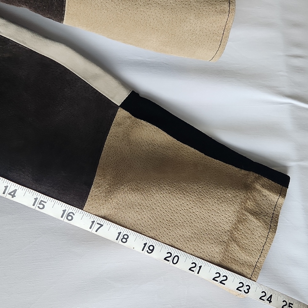 Vintage Karen Arnold Leather Patchwork Zip Up Jacket Size XL - Picture 8 of 14